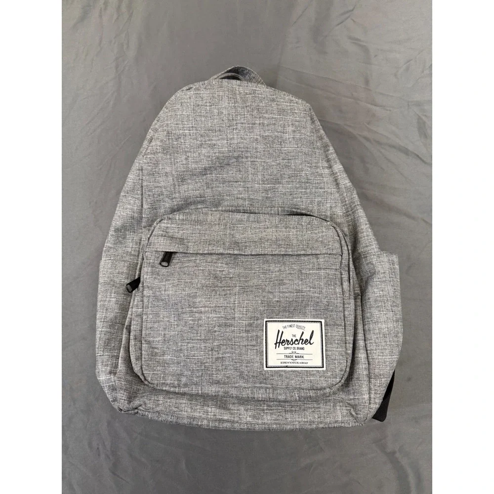 Herschel Supply Co Heritage Backpack Grey Crosshatch Striped Liner School Bag